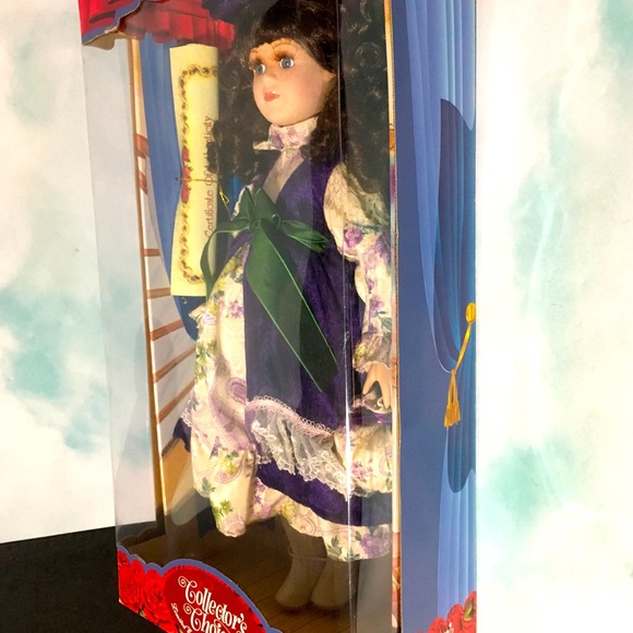 NWT Hand Painted Bisque 90s Porcelain Doll 18” - Picture 10 of 14